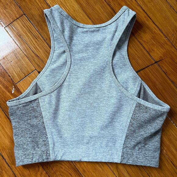 Outdoor Voices Gray Athena Crop Top Athletic Workout Size S - Picture 6 of 9
